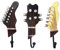 Xrten 3pcs Crochet Porte Manteau en Résine, Crochets en Forme de Guitare Vintage, Patère Porte Manteau Murale Vintage