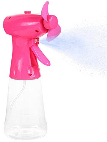 Dubbulon nebulización portátil, Viajes personales Fans, Ventilador rociador Botella Agua, Funciona con batería, Uso como Escritorio, ano