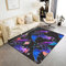 Loussiesd Galaxy Wohnzimmerteppich 150x200cm Außenraum Dinosaurier Teppiche Matte für Wohnzimmer Schlafzimmer Cartoon Dino Muster Dekor Teppich Rutsch Bereich Runner Teppich