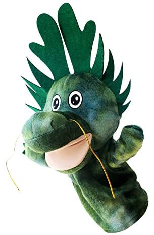 Toyvian Bequeme Handpuppe Für Jungen Und Mädchen Drache Pp-Baumwollstoff Tragbares Spielzeug