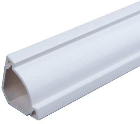 ZGYZJM Corner Cable Hider, 78in White, 39in Length, Cord Concealer, Cable Management Kit, Paintable, PVC Material, Mixed Installation, Custom Style