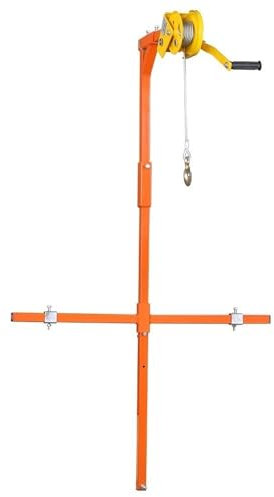 Équipement de Levage d'unité extérieure de climatisation, Outil de Levage d'installation avec Support et treuil Manuel YIJIAN (Color : 5HP Thickened Bracket+30m Winch)