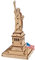 UGEARS Freiheitsstatue 3D-Puzzle für Erwachsene - Modellbausätze Holzpuzzle Hobbys für Männer - 3D-Puzzle für Erwachsene - Holzmodellbausatz zum Bauen