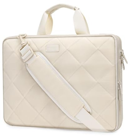 MOSISO 360 Protective Laptop Bag 16 inch, 15-15.6 inch Computer Shoulder Bag Double Layer Fluffy Padded Anti-theft Zipper Compatible with MacBook Pro 16 inch, HP, Dell, Lenovo, Asus, Sand