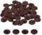 sourcing map 40PCS Screw Cap Covers, 12mm Waterproof Plastic Screw Decorative Caps for Phillips Cam Lock Nuts Self-Tapping Screws, Dark Brown