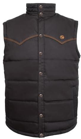 Western Welder Vest, Black, M