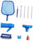 ORFOFE 1 Satz Reinigungswerkzeug-Set Pool-Skimmernetz Löffelnetz für Schwimmbecken vacc Pool bürste Pool reinigungsbürste Schwimmbad teich reinigungsbürste Pool-Löffelnetz Aluminium Blue