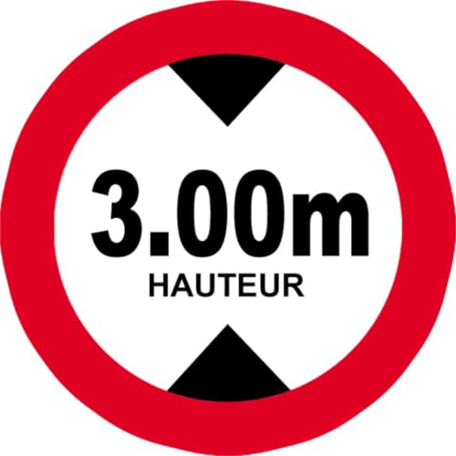 hauteur de passage maximum 3m - 20cm - Sticker/autocollant