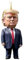 GETBSTOOP Trump Christmas Ornament, Funny Trump Christmas Ornament, Trump Pendant for Car Rear View Mirror, Trump Ornament 2024, 2d Acrylic Trump Ornaments for Christmas Tree