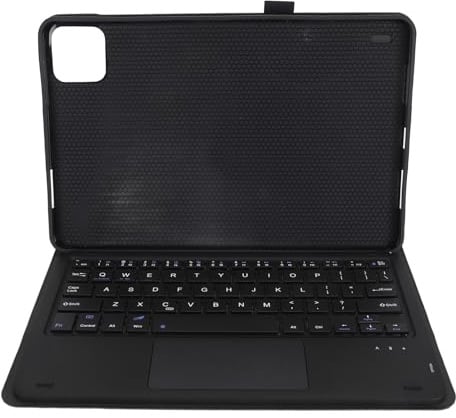Zerodis PU-Ständerabdeckung mit Magnetisch Abnehmbarer Tastatur für Mi Pad 6, Tastaturhülle mit Multi-Touch-Touchpad für Schnelle Navigation, Geeignet für Geschäftsreisende (Black)