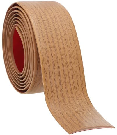 PATIKIL Self Adhesive Floor Transition Strip 4cm x 6 Meters Vinyl Flat Divider Flooring for Joining Floor Gaps Carpet Transition Floor Tiles, Yellow Oak