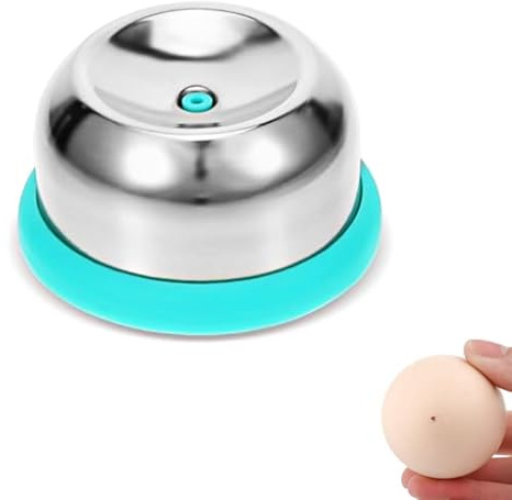 Egg Piercer Tool for Hard Boiled Eggs – Stainless Steel Needle with Safety Lock – Prevents Cracking, Easy Peeling – Egg Pricker for Cooking, Boiling, Steaming – Kitchen Gadget & Egg Cooker Accessory