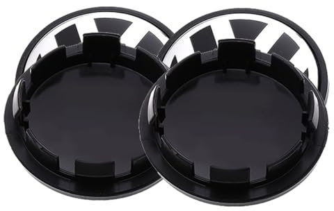 4 x 56MM Cache Moyeux, Cache de Roue, Enjoliveurs pour Auto, Auto Cache Moyeu ABS, Enjoliveurs Universels, pour Remplacer Les Enjoliveurs Anciens et Endommagés de Voiture (Surface Convexe)