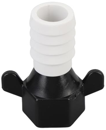 DIRBAK Barb gerade Flügelnuss -Schwenkadapter Hochfestes ABS -Kunststoff Schnellfreisetzungsdesign Ausgezeichnetes Versiegelungsleistung für RV Yacht Wasserpumpe Anpassung