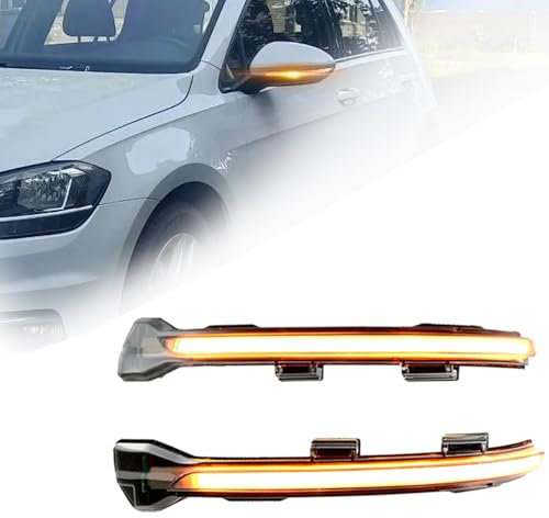 Fouedy Für VW Golf 7 VII MK7.5 Jetta MK7 Touran Dynamischer Blinker LED Seitenflügel Rückspiegel Blinker Blinker Sequentielles Licht