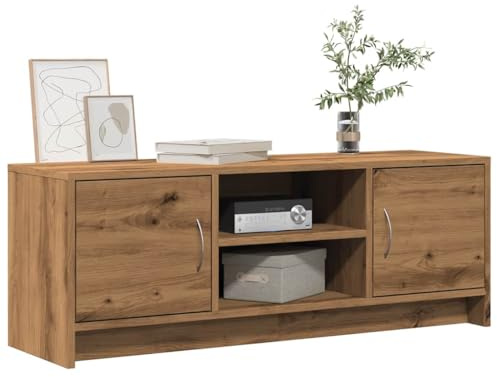KTHLBRH TV-Schrank Artisan-Eiche kommode tv unterschrank tv ständer Sideboard Wohnzimmer 102x30x37,5 cm Holzwerkstoff