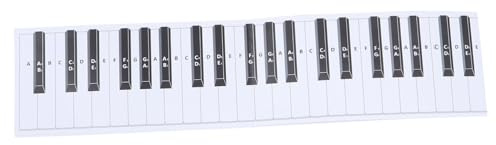 ULTECHNOVO Klaviertastatur Diagramm 1:1 Übungspapier Für Anfänger Lehrpapier Für Klavier Und Keyboardunterricht