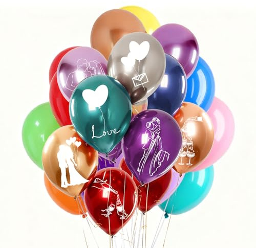 Ballons Personnalisés avec Logo ou Texte, Personnalisez Ballon avec Logo et Design Unique, Idéaux pour Mariages, Anniversaires, Remises de Diplômes, Noël et Décorations Festives (Style 4)