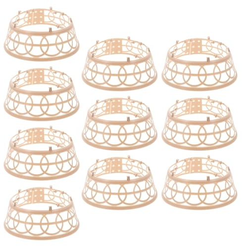 PAMINGONO 10Pcs Braided Straw Hat Inner Hoops Adjustable Hat Rings Accessory Woven Headwear Support Suitable for Fishing and Outdoor Use