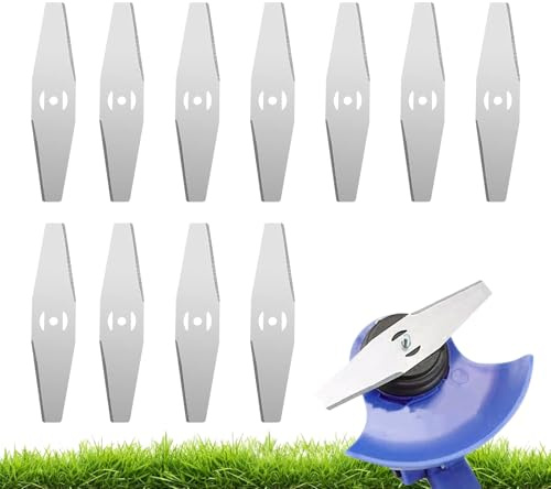 Lame Coupe Bordure: 32 Pièces Lame Débroussailleuses, 15cm Lame de Rechange en Métal Robustes pour Débroussailleuse Électrique, Accessoires pour Débroussailleuse Sans Fil Jardin