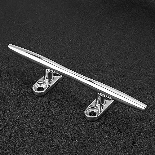 Riuulity 6 Edelstahl Marine Boat Dock Deck Rope Cleat Langlebiger Hochglanzpolierter Poller für das Marine Docking für 316 Edelstahl Boat Cleat, Dock