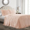 Lush Decor Jeté de lit à Volants en Polyester, Rose poudré, lit jumeau