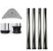 MKGT 4x Adjustable Steel Table Legs with Mounting Plates – Ideal for Kitchen Tables, Counters & Desks (710mm, Chrome)
