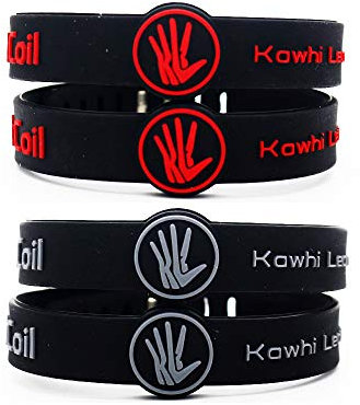 Lorh's store Basketball Team Star inspirierende Unterschrift Armbänder Sport Silikon einstellbar Armband (Kawhi Leonard)
