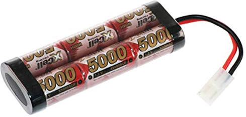Akku für Toy Fahrzeuge - Racing-Pack mit Tamiya-Stecker. Hochstrom- und Schnellladefähig Inline L2x3 (7,2V, NiMH, 5000mAh)