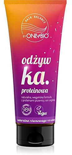 ONLYBIO Hair Balance Haarspülung Conditioner mit Weizen Sojaproteinen für volumenfreies plattes Haar - vegan & natürlich mit Kiwiduft