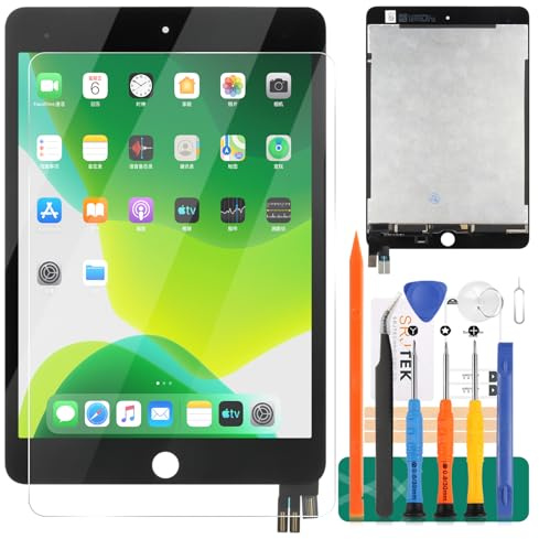 Schermo di ricambio per iPad Mini 5 A2133 2124 2126 Display LCD Touch Screen Digitizer Assembly (nero)