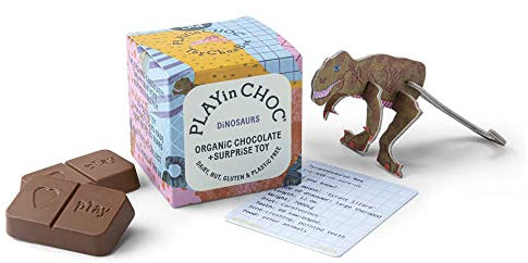 Playin Choc Überraschungswürfel Schokolade, Dinosaurier, 20g (6)