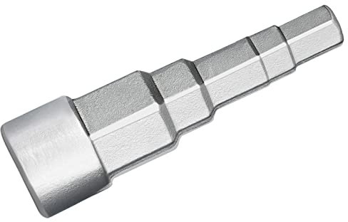 Profiwoab Llave escalonada universal de 1/2 pulgadas, con cuadrado interior para boquillas de válvulas, sanitarios y radiadores
