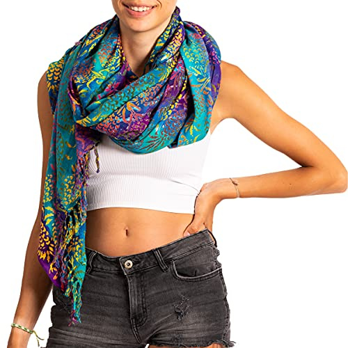 PANASIAM Scarf 190x116cm, B704 ocean, L