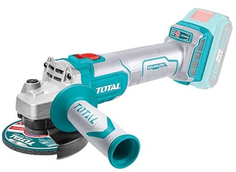 TOTAL - Amoladora Angular a Batería P20S de 20 V | Radial con Disco de 115 mm | Motor Brushless | Sin Batería ni Discos | Inalámbrica