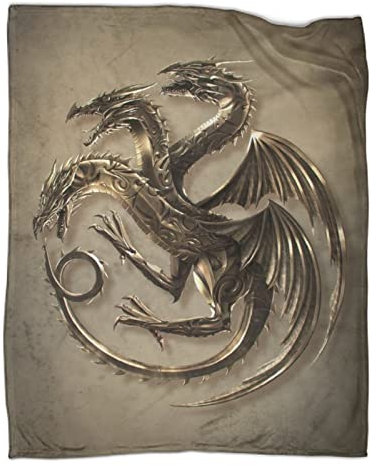 Game of Thrones Kuscheldecken, Decke,Flanelldecke, Weich Wohndecke, Mikrofaser Kuscheldecke, Sofadecke Für Kinder Erwachsene,Anime Decken 3D-Digitaldruck 50x60inch(127x152cm)