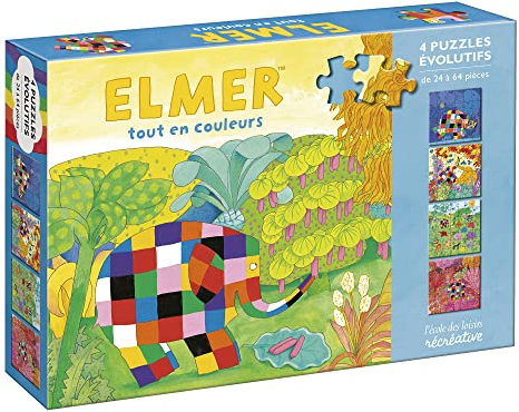 Elmer tout en couleurs - Puzzles évolutifs