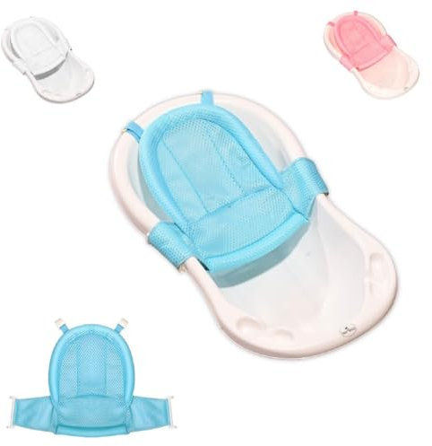 Lorelli Baby Badewannen Netz Froggy Badewanneneinsatz Kunststoff Clips ab Geburt blau