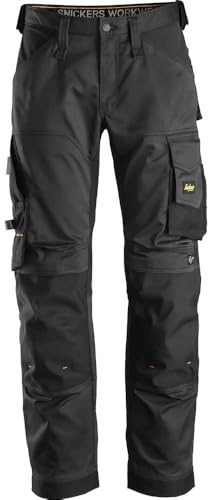 Snickers 6351 AllroundWork, Stretch Loose Fit Bundhose+ - Schwarz/Schwarz - 88