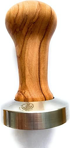 VIA CREMA Kaffee Tamper 54 mm. Siebträger Tamper. Coffee Tamper Made in Italy By Motta (Tamper 54mm, Olive Wood) Kaffeemaschine Siebträger Zubehör