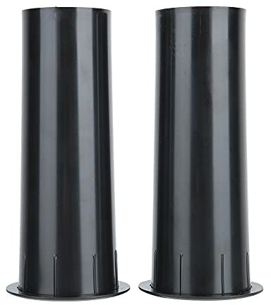 Tubos de Puerto de Altavoz para Potenciador de Graves, Reemplazo de Puertos de Aire de Subwoofer Y Piezas de Bricolaje Tubo de Puerto de Gabinete de Altavoz de 50 Mm X 141 Mm, Paquete de 2(Negro)