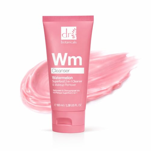 Wassermelonen-Reiniger und Make-up-Entferner mit Salicylsäure, Glykolsäure, Milchsäure und Gluconolacton – bekämpft Hautunreinheiten und Hautstruktur – angereichert mit Wassermelonenkernöl