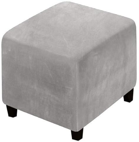 HHONGWYT Ottomane Schonbezug Hockerbezug Quadratische 40x40x40cm /50x50x40cm Hocker Hussen Fußhocker Stretch Bezug Ottomane Überzug (Benutzerdefinierte Größen verfügbar),#15,40x40x40cm