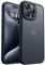 CANSHN Matte Compatible with iPhone 15 Pro Case, Upgraded [Full Camera Protection] [Translucent Matte] Shockproof Protective Phone Case 6.1 - Black