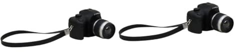 TOYANDONA Miniature Toy Camera 2pcs Simulated Digital Camera Home Camera Toys Desktop Decor Retro Style Camera Vintage Camera Digital Home Appliances Ornament Retro Camera Vintage Camcorder Plastic