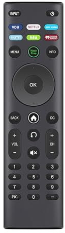 XRT150 Reemplazar el Control Remoto Apto para VIZIO TV PX75-G1 PX65-G1 P759-G1 P659-G1