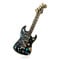 GamTelightpe Broche Guitare émail Noir Vintage zircon brillant Broche pour Femmes et Hommes pour les Vêtements et Écharpe et Sac