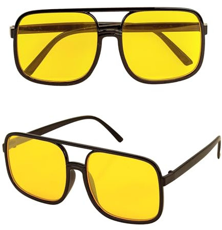 W WIDMANN MILANO Party Fashion - 90er Jahre Hip Hop Brille, Partybrille, Accessoire für Faschingskostüme