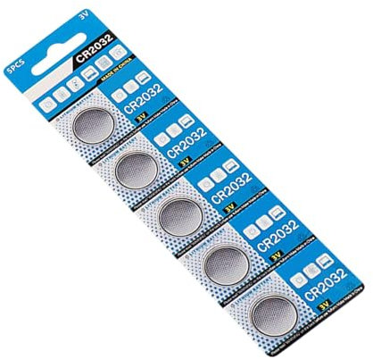 Lot de 5 petites piles rondes pour petits appareils électroniques 3 V
