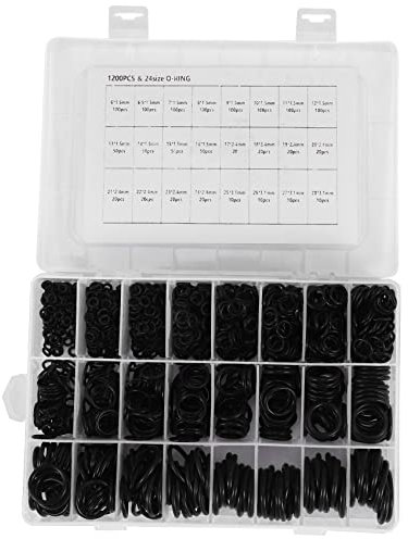 Steowsey 1200 StüCk NBR Dichtring Kit Dicke 1,5 Mm 2,4 Mm 3,1 Mm Nitril NBR O-Ring Dichtungs Dichtring